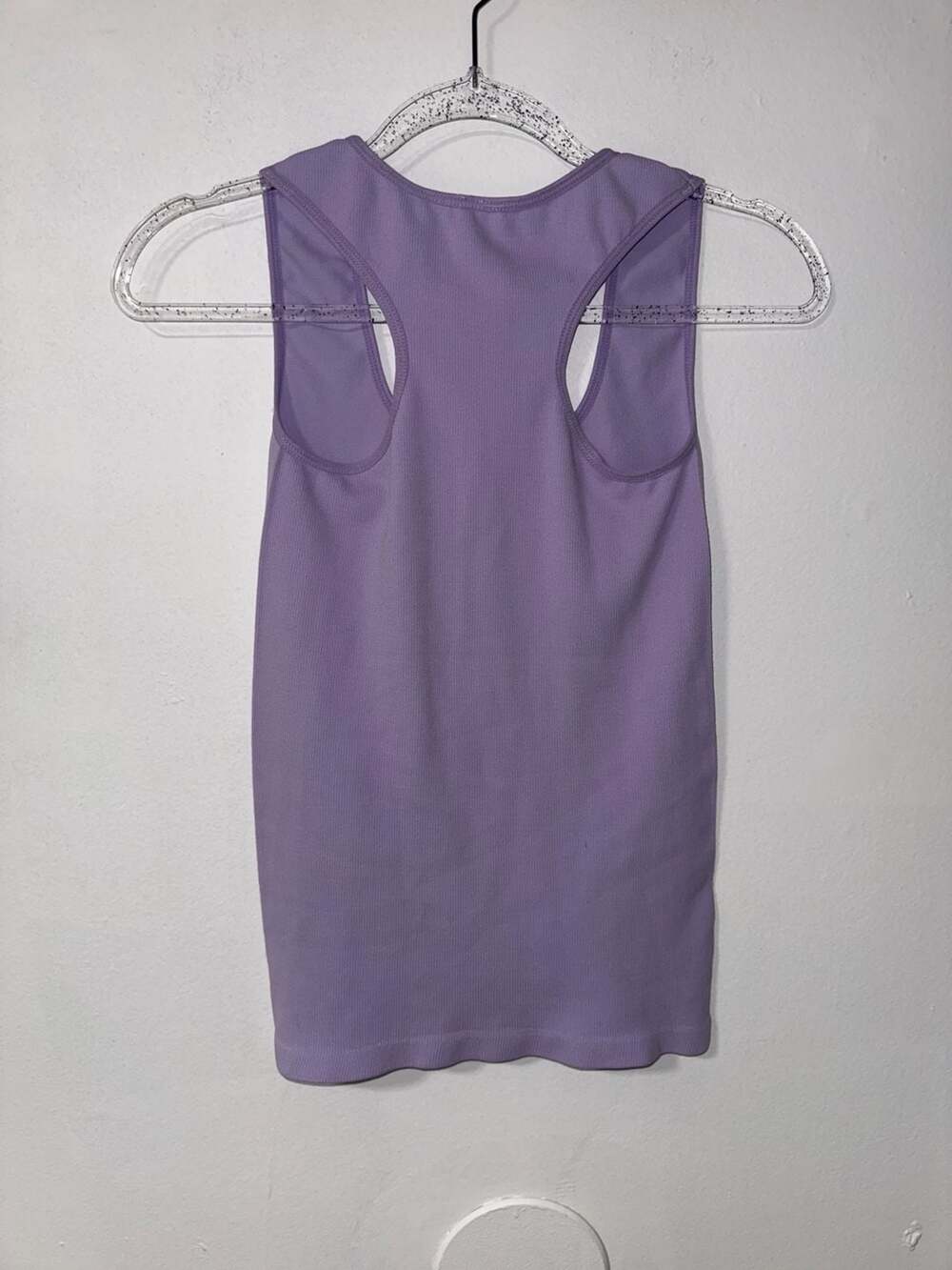 💲C-MODE Purple Ribbed Seamless Racerback Tank Top Style T1005 - Picture 2 of 4